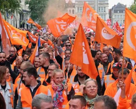 Countrywide Walkout Movement Witnesses Massive Crowds Taking to the Streets In France